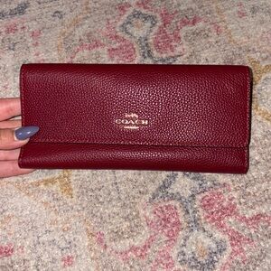 Brand New Coach Pebble Leather Wallet